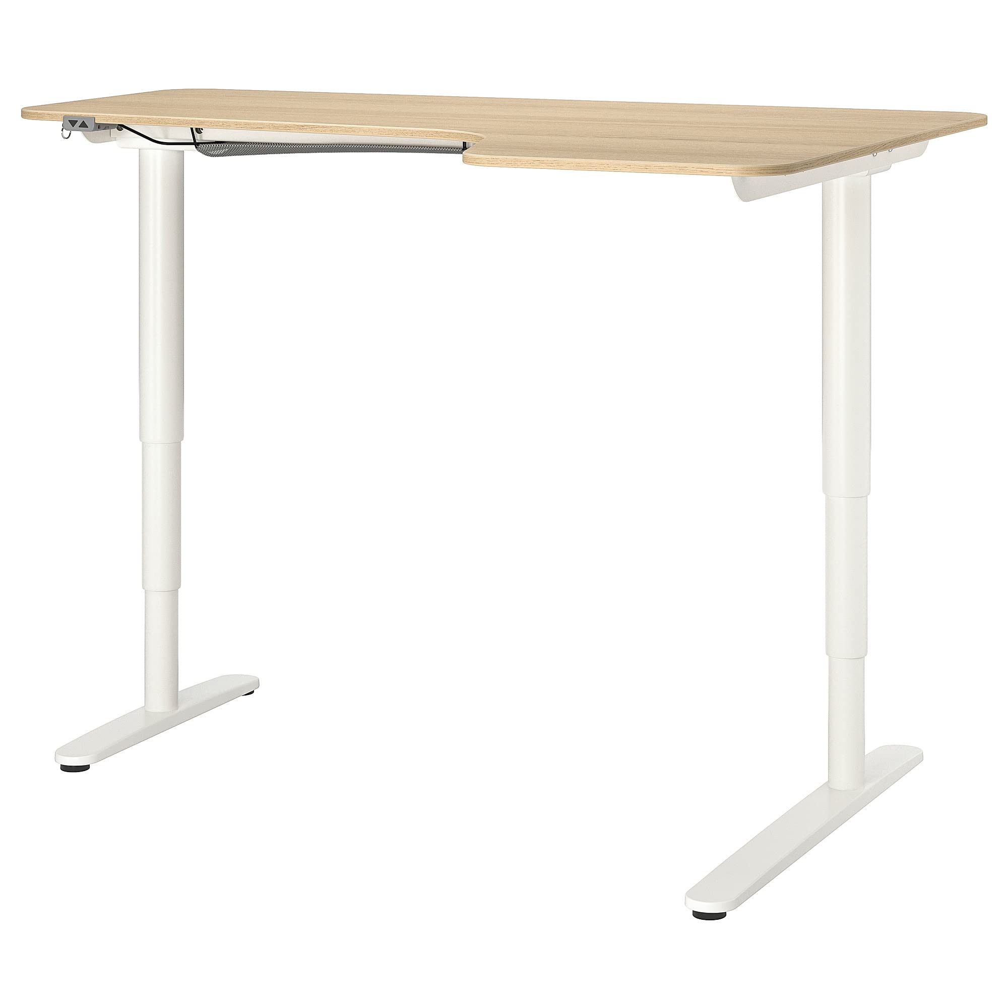 Amazon.co.jp: IKEA BEKANT コーナーデスク 右座り/スタンド 160x110